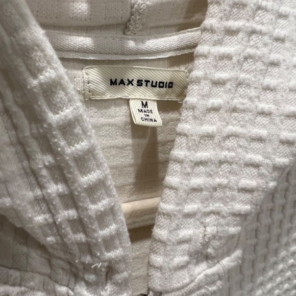 Waffle knit oversized zip hoodie - Picture 4 of 4